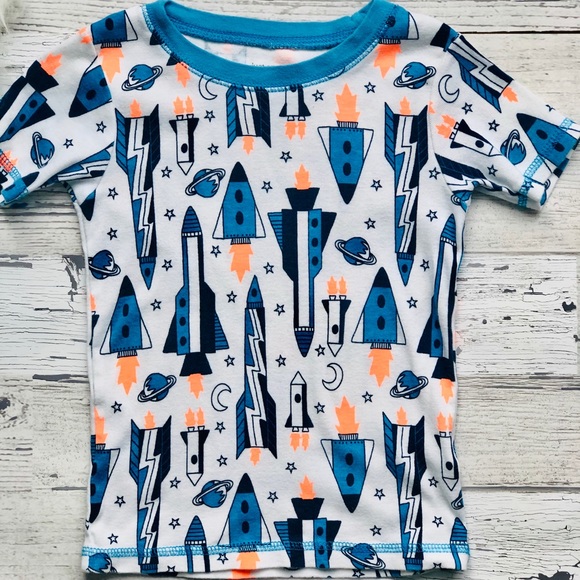 4pc Carter “Rocket Theme” 4T Pajama Bundle - Picture 2 of 8